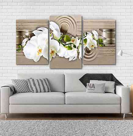 Модульна картина Квіти Абстракція Art-218_3 Київ