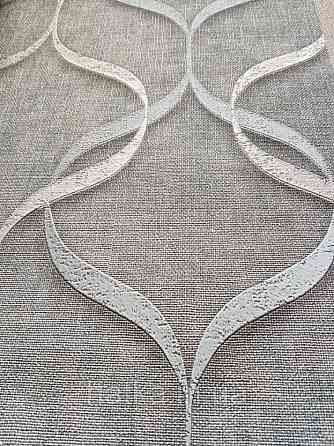 Шпалери вінілові на паперовій основі Zambaiti C88118 ABITAT стрічки хвилі 3д структурні зелені з золотом Київ