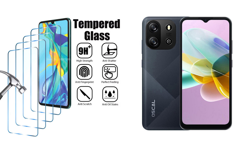 Захисне скло ArmorGlass для Blackview Oscal Flat 1C – стійке до подряпин та ударів Київ - фото 1