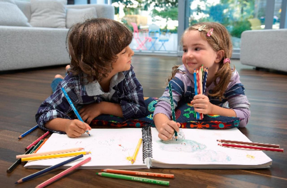 Набір 12 екологічних товстих тригранних кольорових олівців STABILO GREENtrio Київ - фото 3