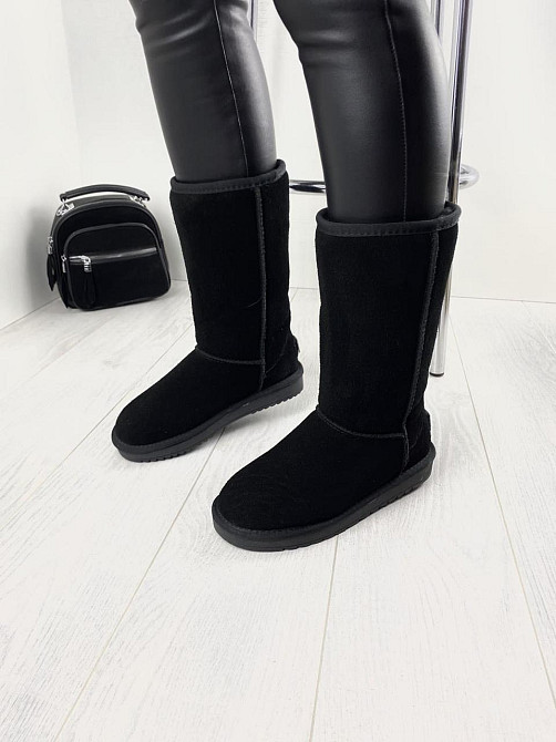 ITTS Угги жіночі ITTS чорні натуральна замша высота 25 см (4907) Коломия - фото 4