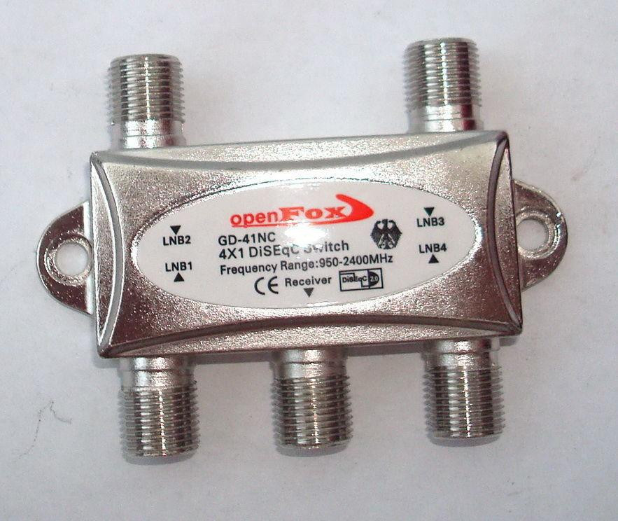 Переключатель DiSEqC 2.0 4x1 OpenFox GD-41NC Винница - изображение 1