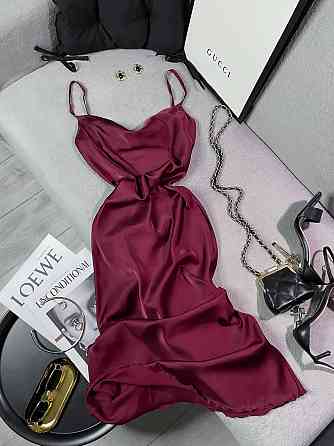 Жіноче романтичне елегантне плаття шовк Бордо, 42/44 Одеса