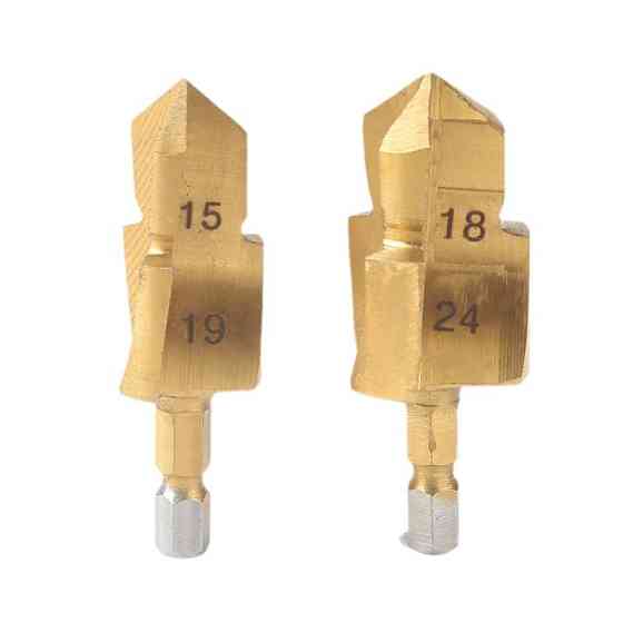 Титановое сверло 18-24мм для пластиковых труб и фитингов Киев