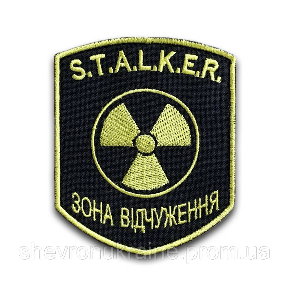 Шеврон STALKER (Форма щит. На липучке) Размер 9x7.5см Киев - изображение 8