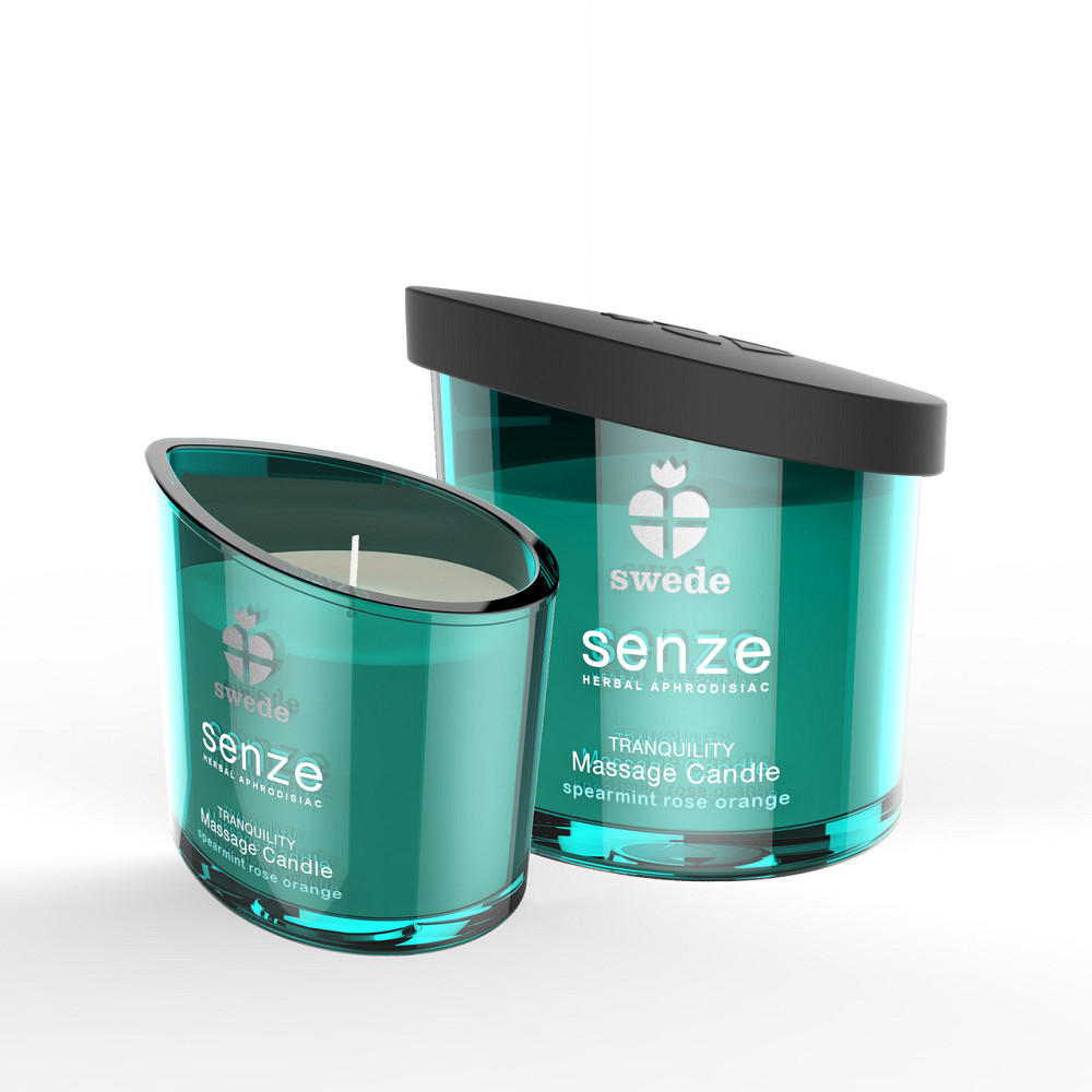 Масажна свічка - Swede Senze Tranquility Spearmint Rose Orange, 150 мл Sex Aura Київ - фото 2
