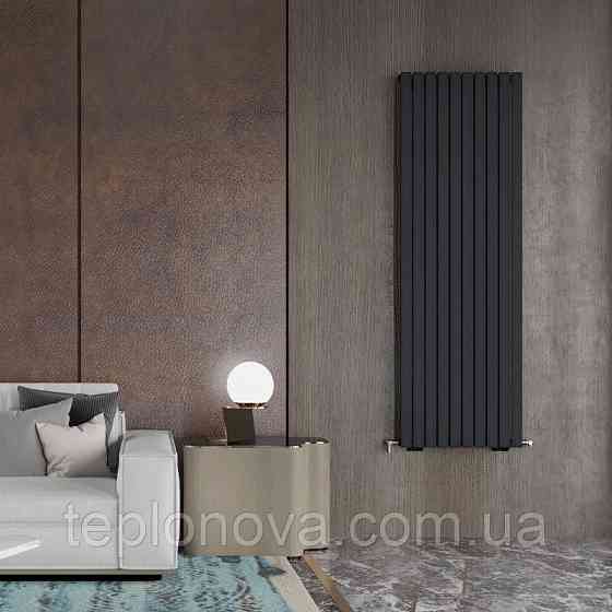 Дизайнерський радіатор 1800/295 (мм) чорний мат IDEALE JOLANDA (бокове підключення) 12 5/1800/295 Чернівці