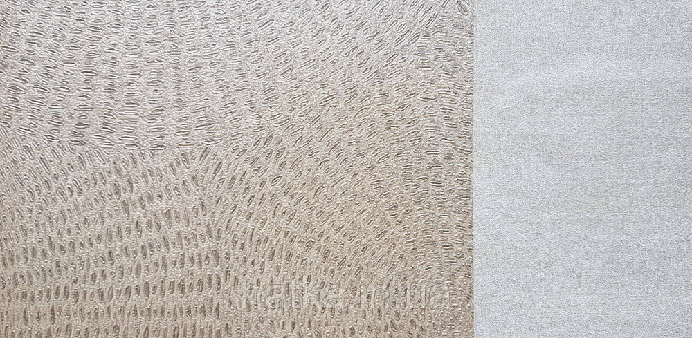 Обои виниловые на флизелиновой основе Rasch Ascona 1.06х10 абстракция круги точки золотистые коричневые 3д Киев - изображение 3