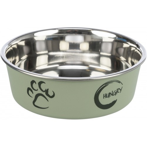 Миска Trixie для собак на резиновой основе металлическая с пластиковым покрытием 450 мл 14 см Киев - изображение 2