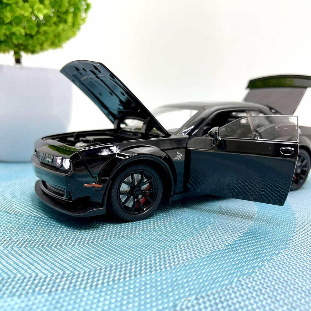 Машинка металева Авто Експерт Chevrolet Camaro 1:24 відчиняються двері капот багажник світло/звук Чорна (GT-12099) Чернігів - фото 8