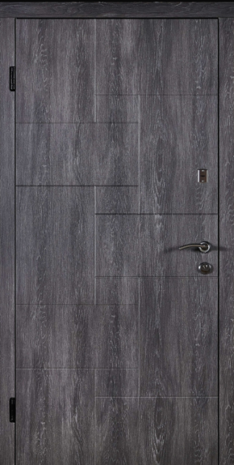 Двері вхідні Наші Двері ПОРТА ПВХ Ескада 26 Дуб шато  960х2050 мм Київ - фото 1