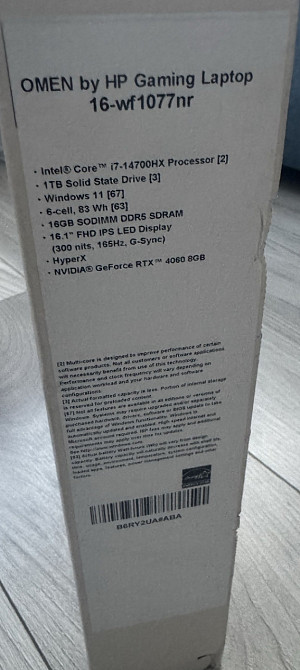 Ноутбук HP omen 16 I7RTX4060SSD1TB Киев - изображение 1
