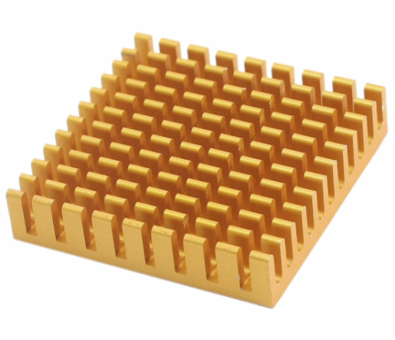 Алюмінієвий радіатор (пасивне охолодження) для LED матриць, VGA, MB 40x40x11мм, клейкий MasterSem Київ