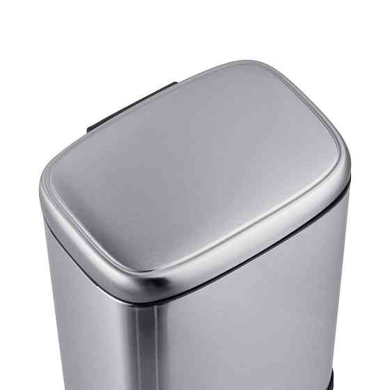 Прямоугольное мусорное ведро 5 л с плавным закрытием Mixxus Premium Style-TC0305, нержавеющая сталь Харьков