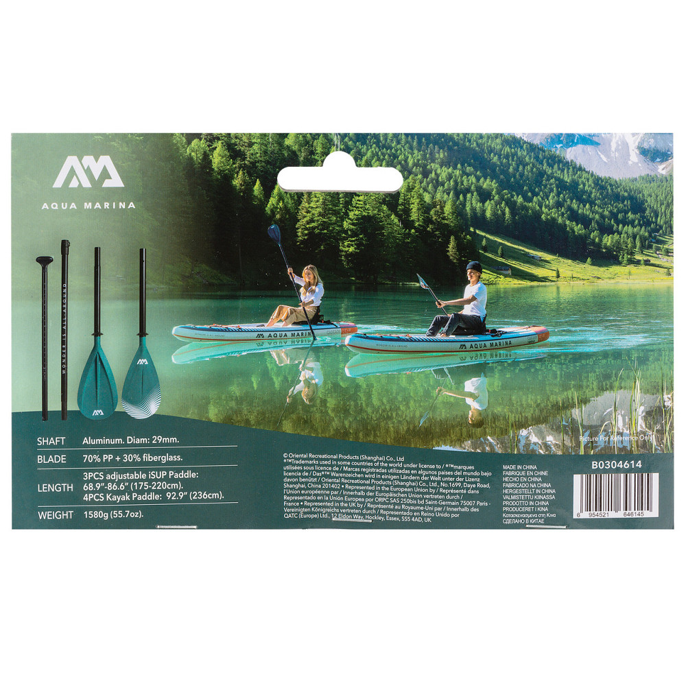 Весло 2-в-1 Aqua Marina Dual-Tech для SUP и каяка (алюминий, 3-4 секции) Киев - изображение 4