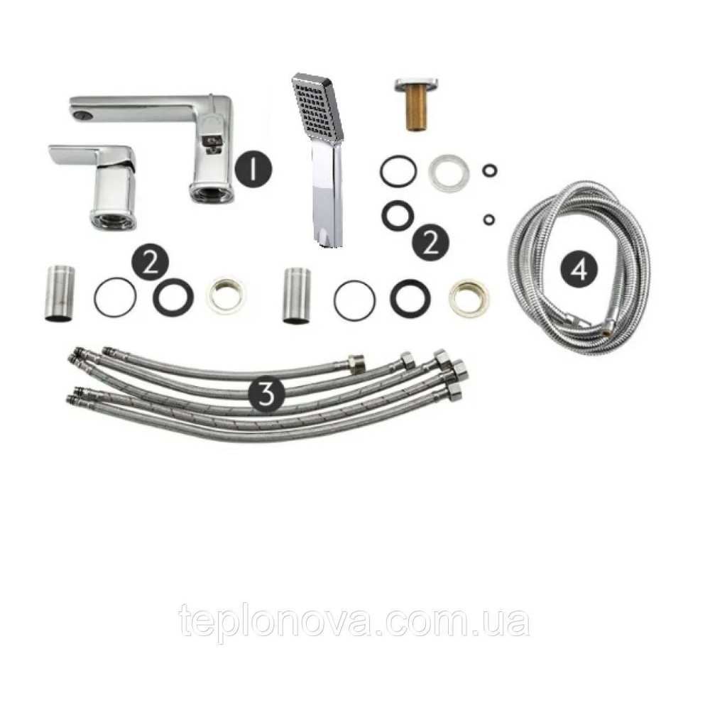 Смеситель для ванны Globus Lux Milano GLM-0109 Черновцы - изображение 2