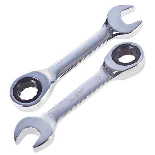 Ключ ріжково-тріскачний 19 мм. укорочений КТУ-2091-19 Alloid Винница