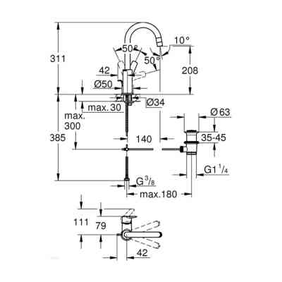 Змішувач Grohe QuickFix 242032432 Вінниця