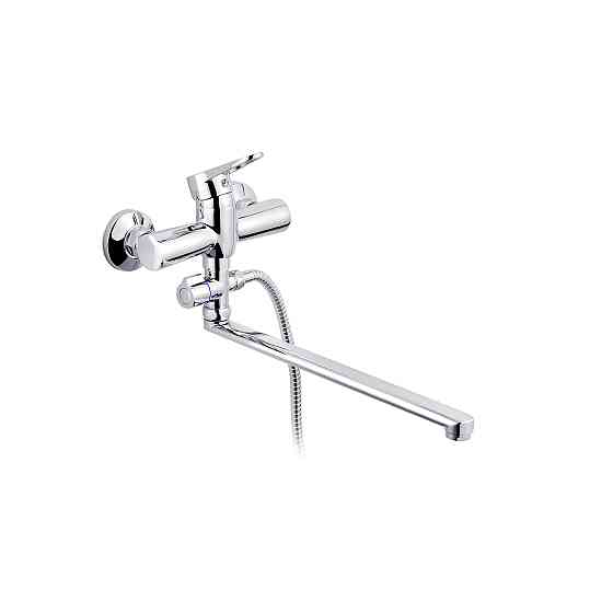 Змішувач для ванни Kroner KRM Elbe - C072 з душовим гарнітуром, хром Київ