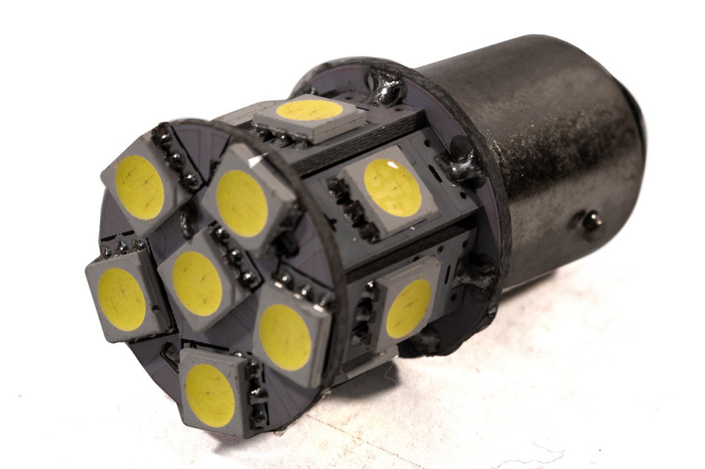 Светодиодная лампа AllLight T25 13 диодов 5050 1156 BA15S 12V 1 этаж Харьков - изображение 1