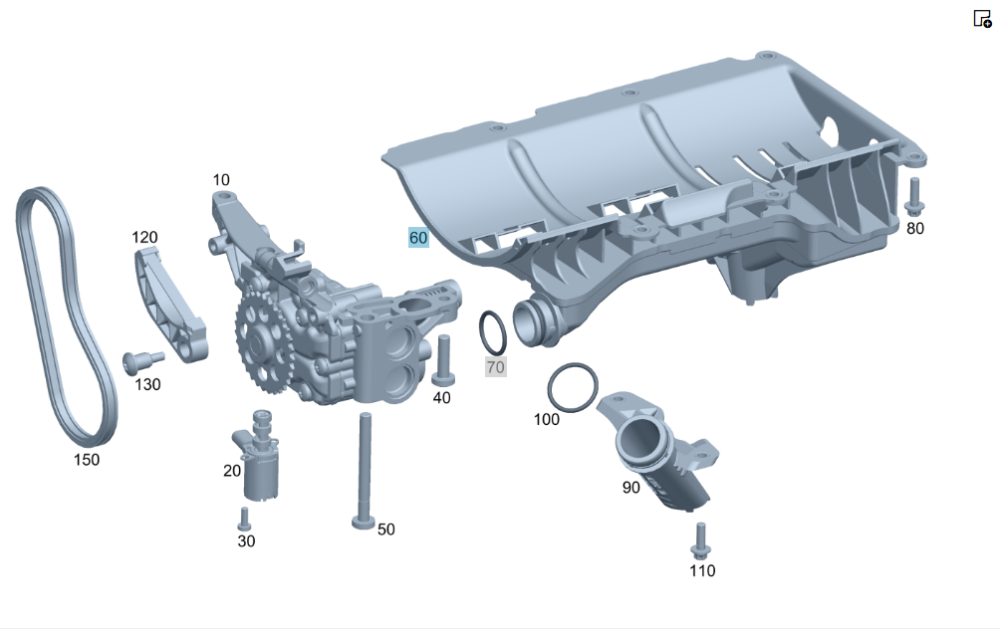 Mercedes-Benz  A2761801751 Маслоприймач для двигуна M276 V6 3.0л.  E-Class Coupe C207 E-class Cabriolet A207 E-class S212 E-class W212 Одесса - изображение 2