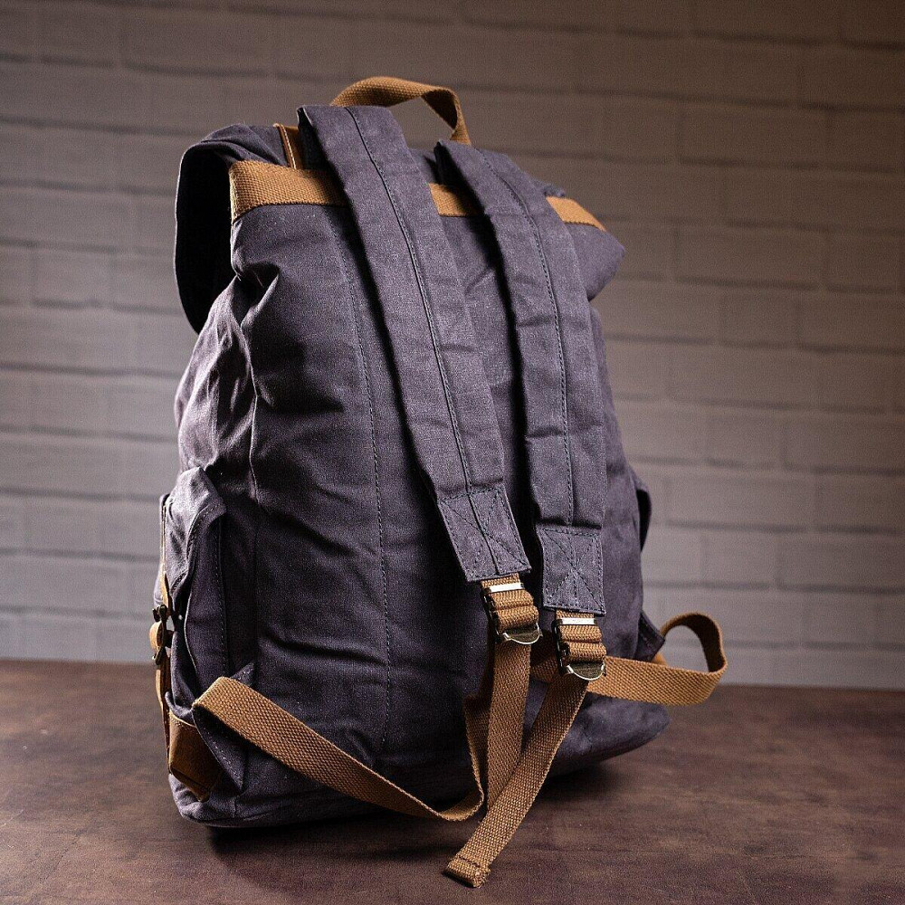 Похідний рюкзак canvas Vintage 20110 Сірий Київ - фото 9