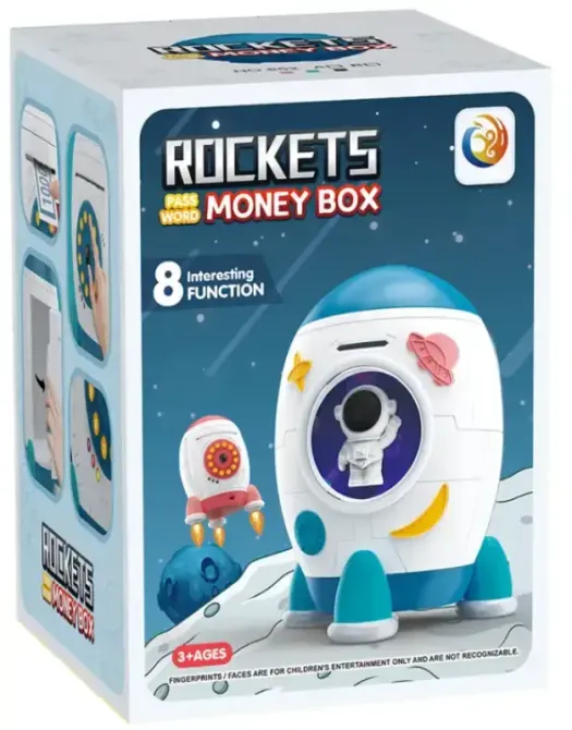 Детская электронная копилка-сейф RIAS 852A "Ракета" с музыкой и подсветкой Коломия - фото 2