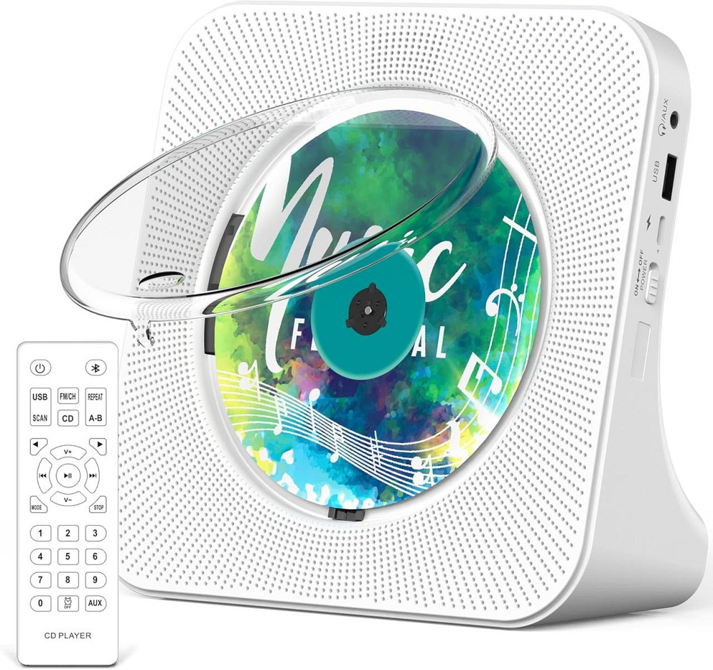 Аудіосистема Greadio KC-806 CD-плеер з пультом, світлодіодним екраном, FM-радіо, AUX/USB, HiFi-динаміком з Німеччини Дніпро - фото 10