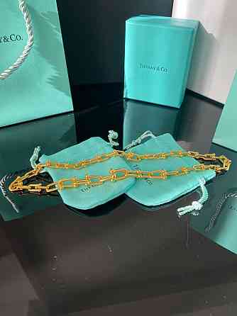 Tiffany Тиффани подвеска цепь / позолота / упакована в мешочек Tiffany Одесса