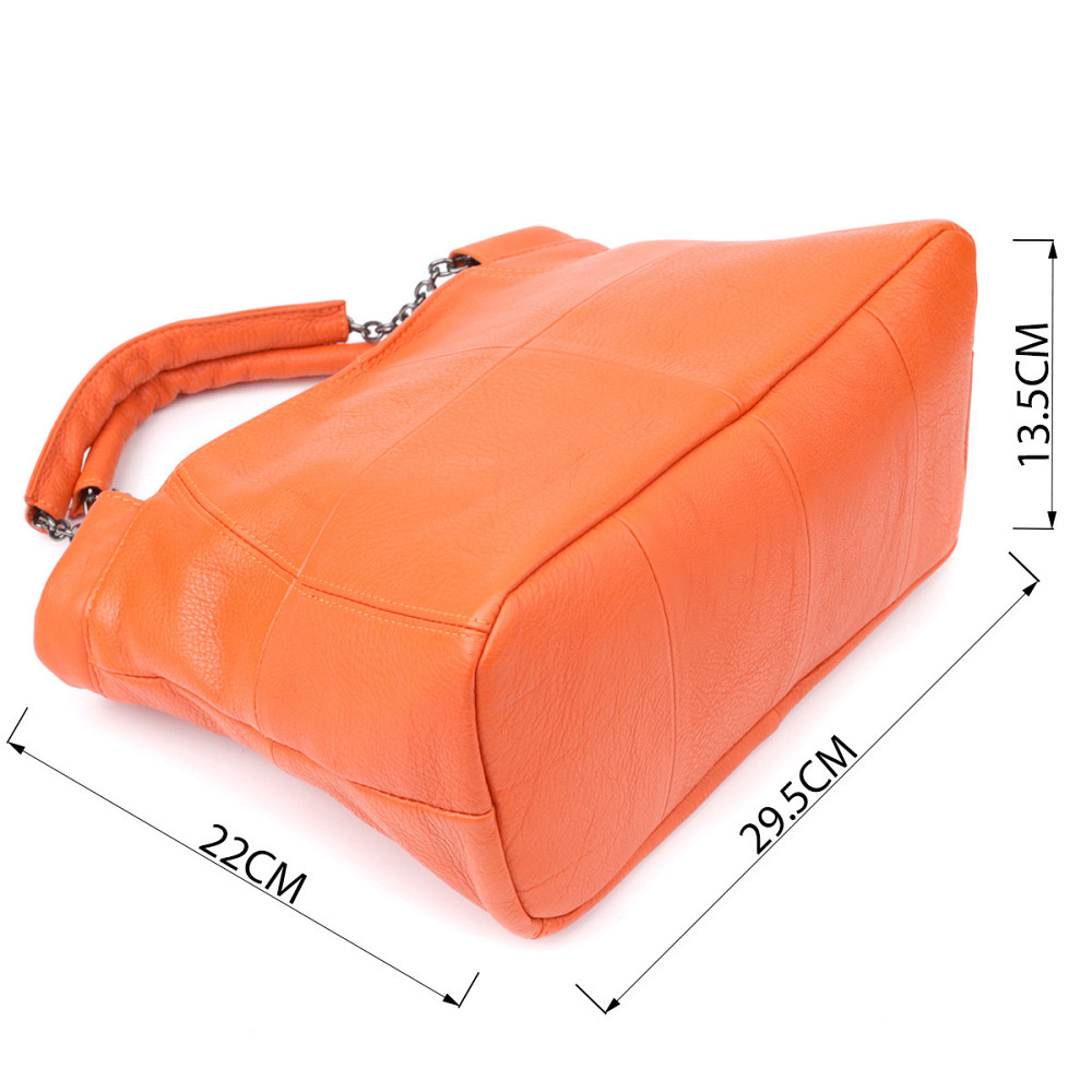 Сумка для женщин из натуральной кожи Vintage 22990 Оранжевый Киев - изображение 3