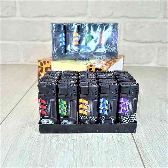 Зажигалки турбо-пламя и фонарик уп/50шт Turbo BY-1309 Харьков