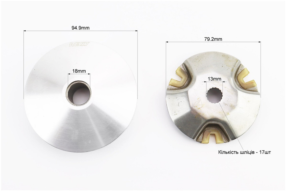 Варіатор передній к-кт Yamaha JOG 50 - 3KJ (під вал 13мм) Київ - фото 3