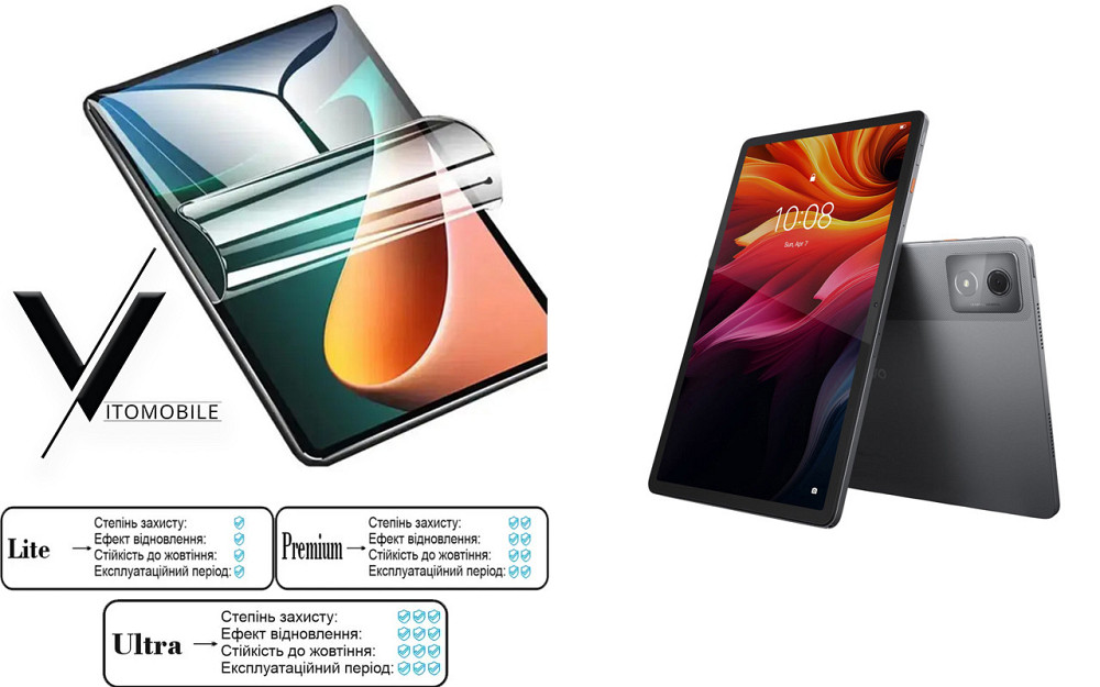 Полиуретановая пленка HyperClear Guard для Lenovo Tab K11, Tab K11 Plus Киев - изображение 1
