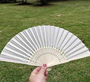 Віяло ручне біле Київ - фото 2