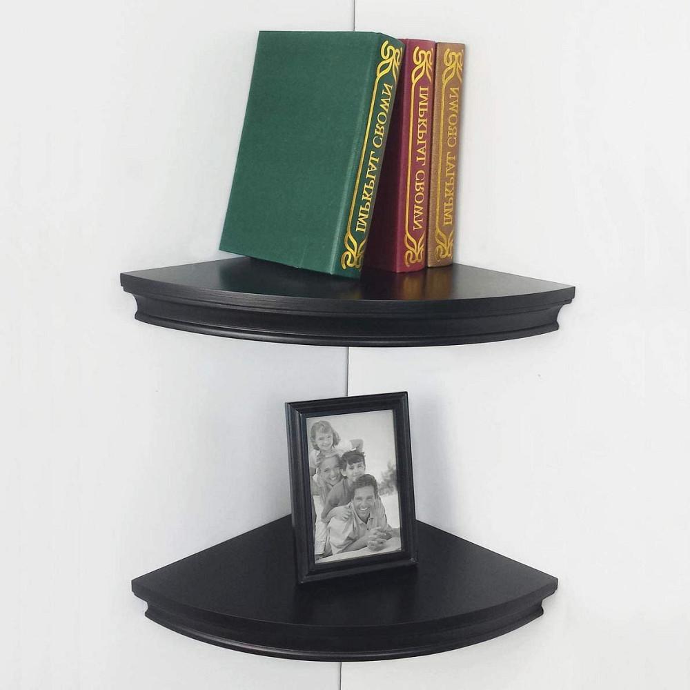 Угловая настенная полка 