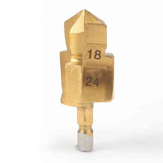 Титановое сверло 18-24мм для пластиковых труб и фитингов Киев