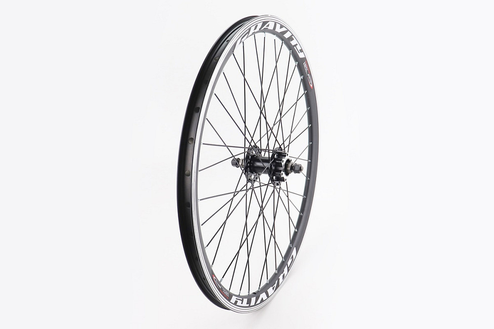 Колесо 24" переднє Disk-brake, обід алюмінієвий, втулка 14Gx36H, кріпл. гайка, "GRAVITY" (можл. подряпини) Київ - фото 1