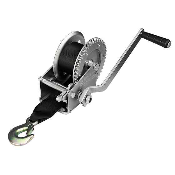 Лебедка для прицепа с лентой и крюком 1200lbs оцинкованная 702021 Черкассы