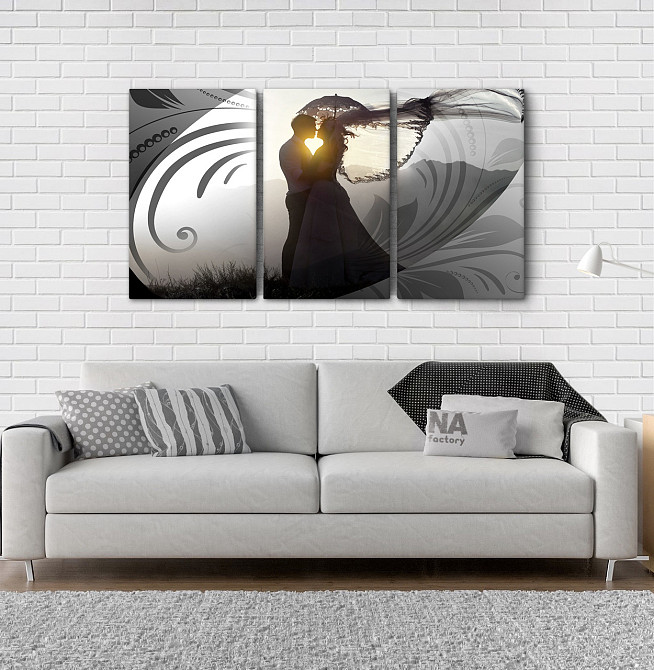 Модульна картина Абстракція Закохані Аrt-146_3А Київ - фото 2