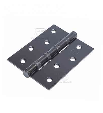 Петля врізна універсальна Ricardo Borelli 100х75х2.5 мм на підшипниках MB матовий чорний Київ