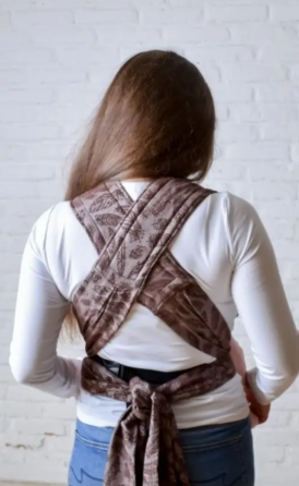 Май-слінг жаккардовий від народження до 36 місяців Coolbabka Шоколадний Feathers Кривий Ріг