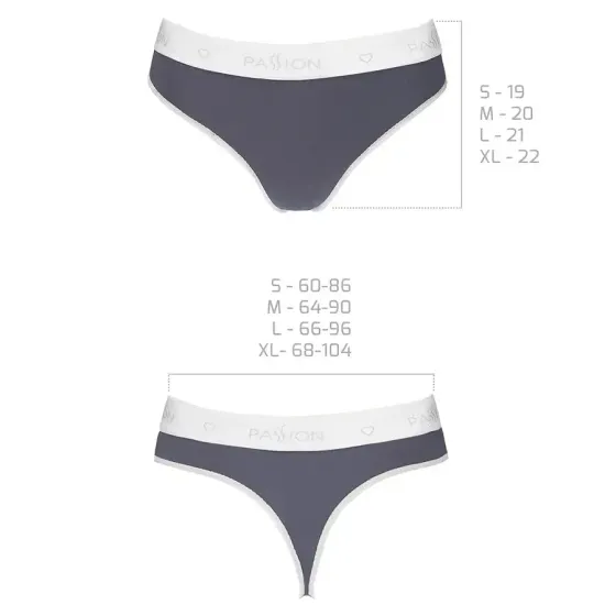 Спортивні трусики-стрінги Passion PS007 PANTIES dark grey, L Львів