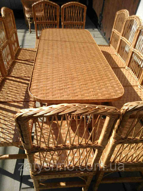 Плетені меблі для їдальні Київ - фото 8