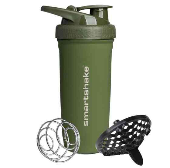Шейкер спортивний SmartShake металевий Reforce Stainless Steel 30oz/900ml Army Green Кам'янське