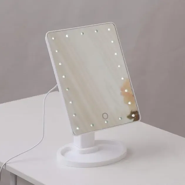 Белый Зеркало с LED подсветкой для макияжа Magic MakeUp Mirror Коломия - фото 2
