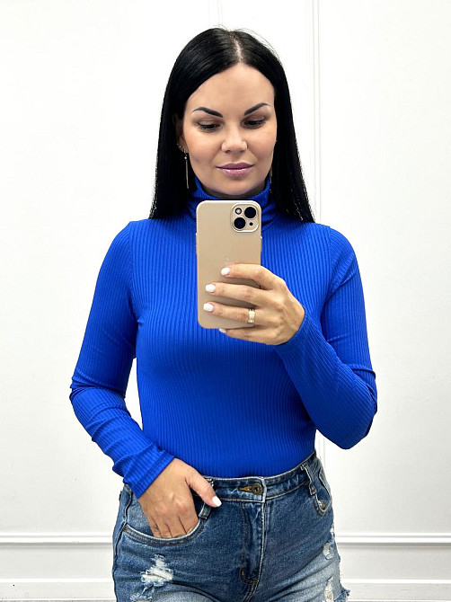 Жіночий гольф в рубчик "Made" оптом | Батал 54-56, Електрик Київ - фото 4