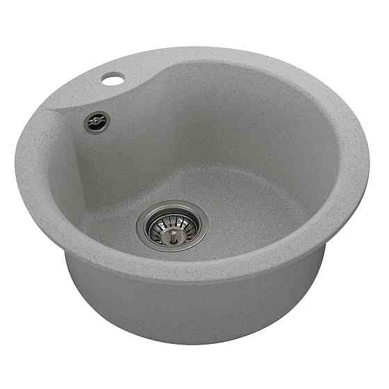 VALESO Гранітна мийка для кухні VALESO TURAS 480 матова Біла в крапку Коломия