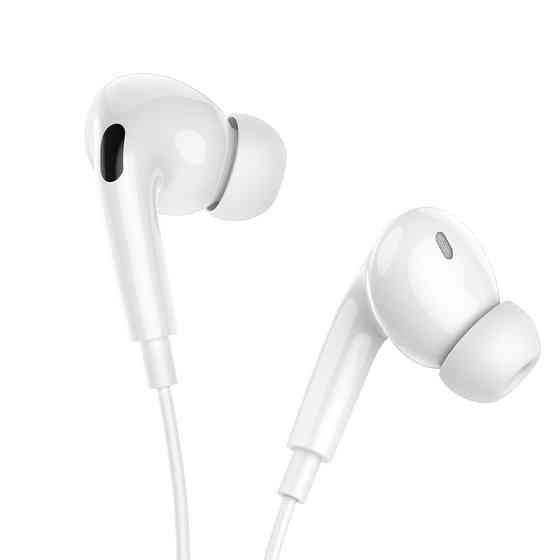 Навушники BOROFONE BM100 Pro Fuente universal earphones with microphone White Одеса