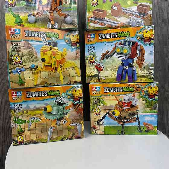 Дитячий конструктор Рослини проти Зомбі 7234 Plants vs Zombies фігурки набір з 6 коробок ( 21216 ) Харків