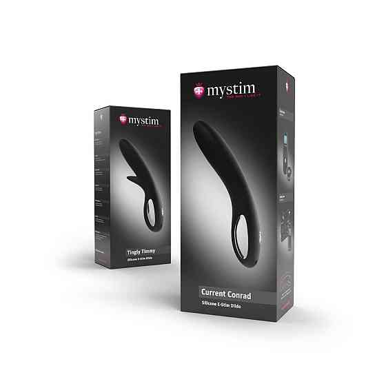 Силіконове ділдо Mystim Current Conrad для електростимулятора Sex Aura Київ